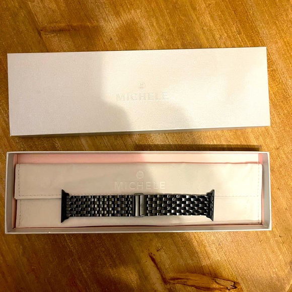 Michele Accessories - Michele Apple Watch Band Black